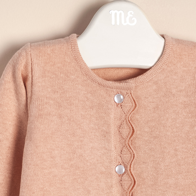 saco con doble volado bye rosa