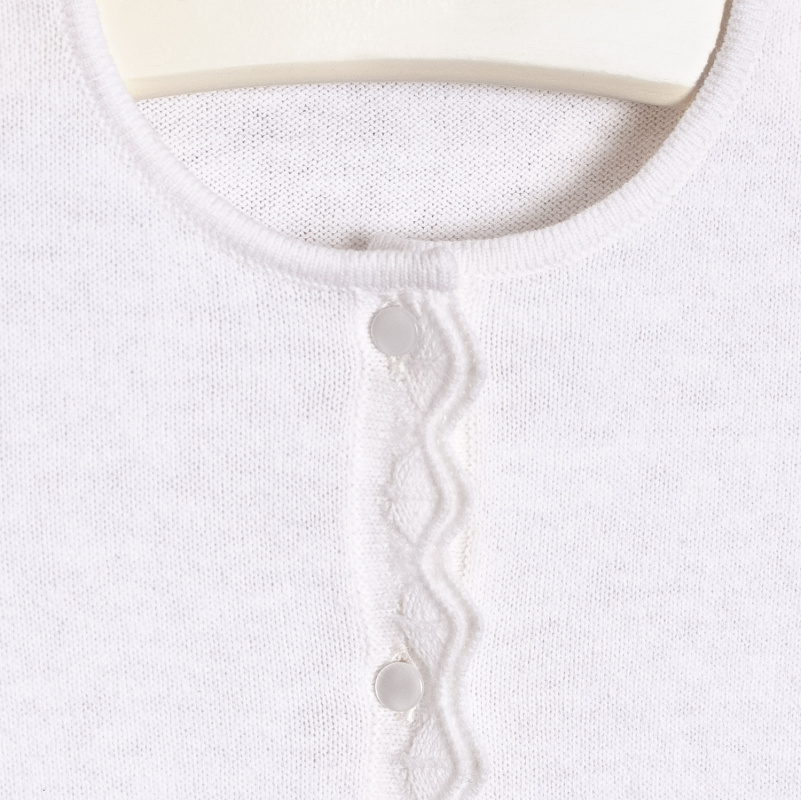 saco con doble volado bye blanco