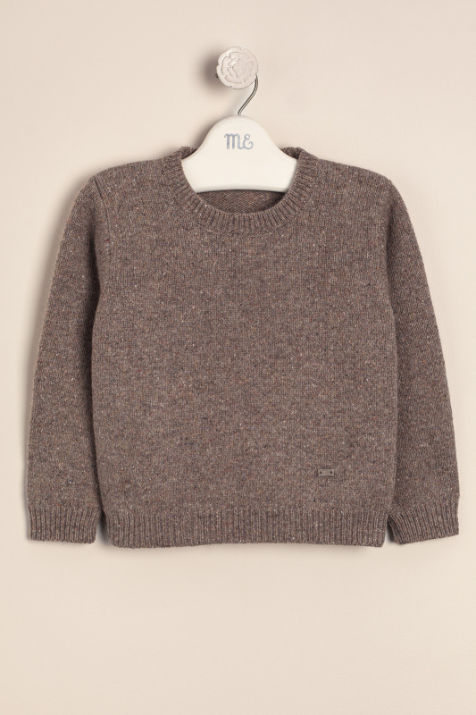 sweater melange jaspeado vison