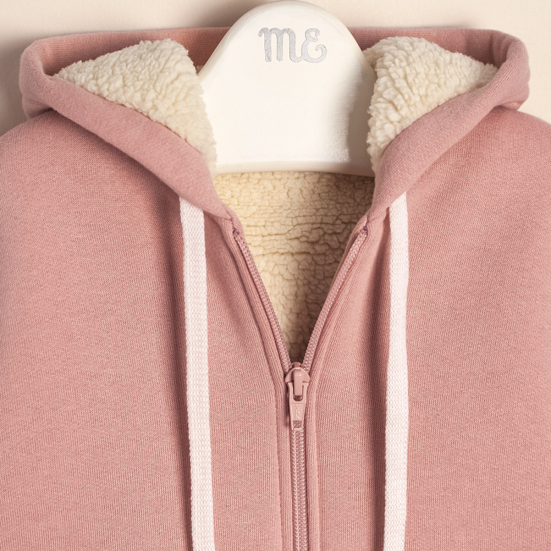 campera frisa indi rosa romantica