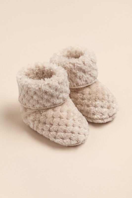 botitas de pielcita flex beige