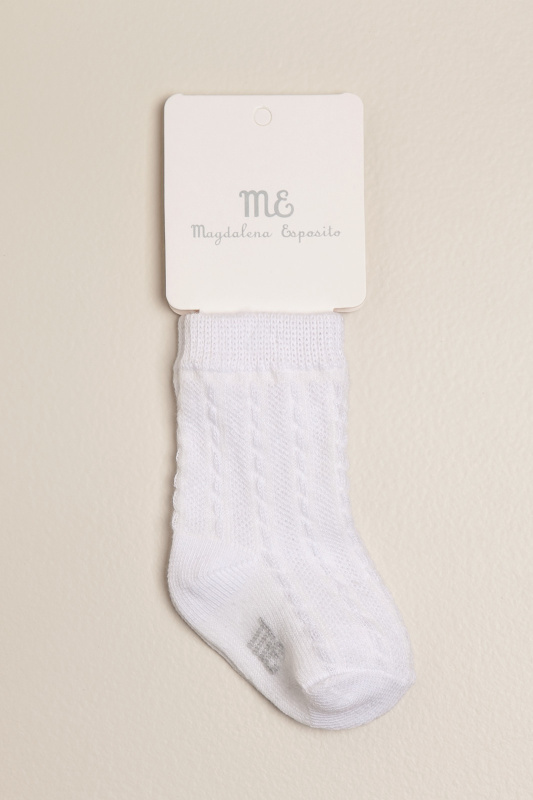 medias de varon blanca