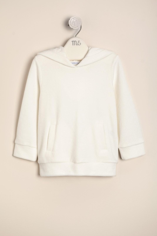 buzo de plush burdeos crudo