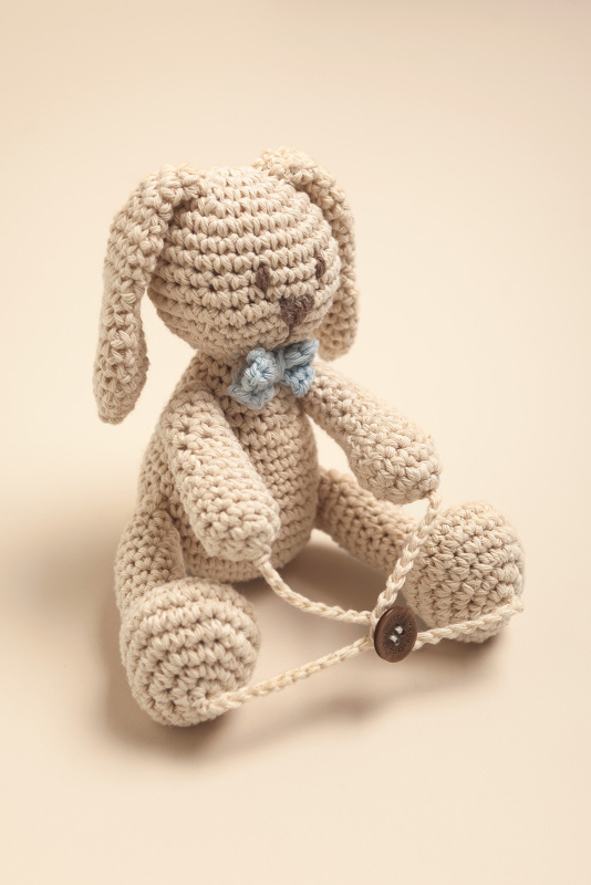 pequeños abrazadores beige c/azul