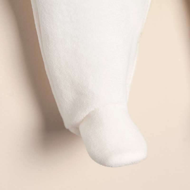 enterito plush estamp oso con flores crudo