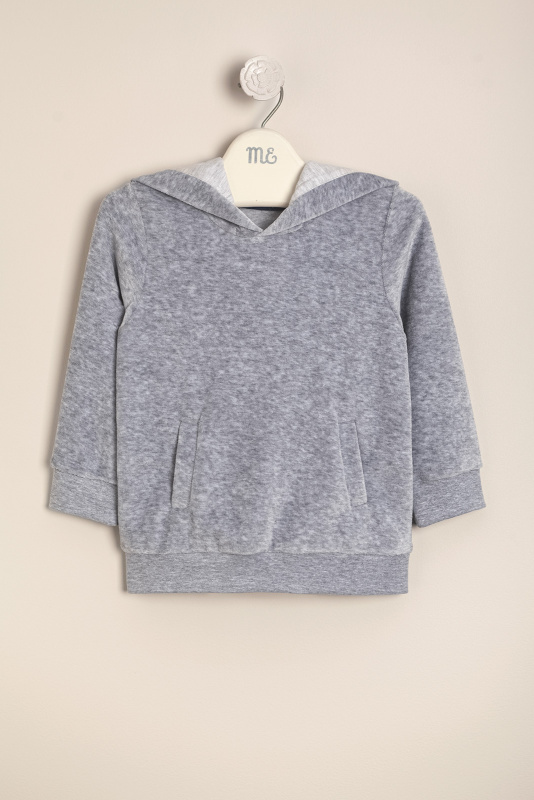 buzo de plush burdeos gris