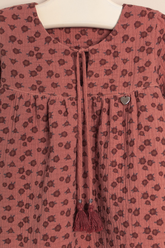 blusa de gasa estampado jazmin