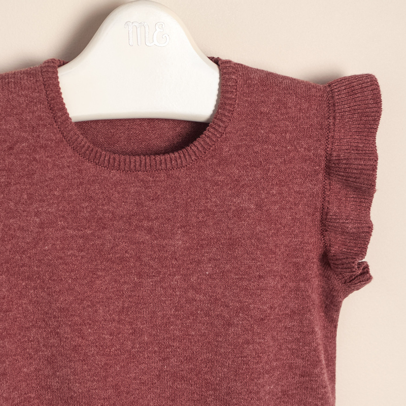 chaleco volado viole granate