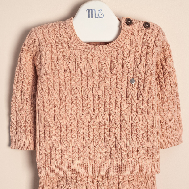 conjunto con trenzas braids rosa