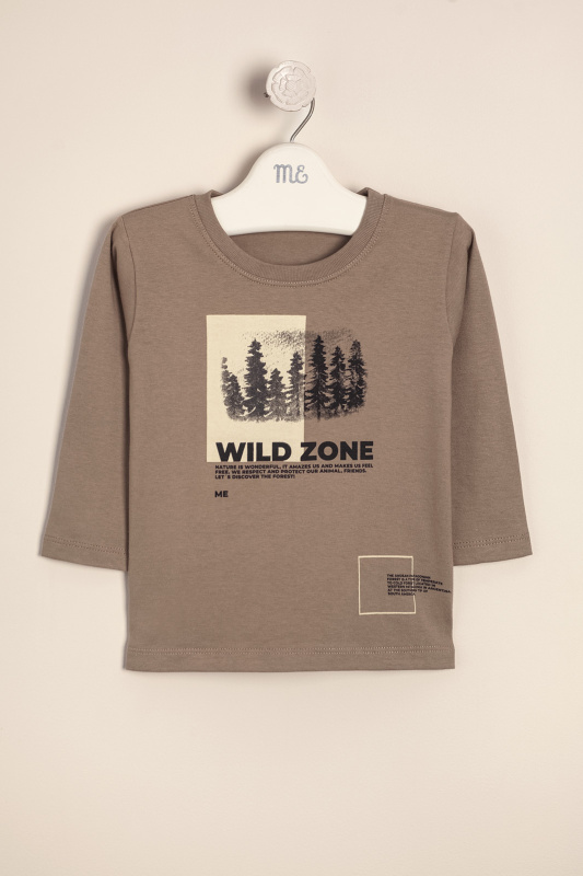 remera estamp nature vison