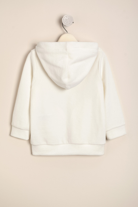 buzo de plush burdeos crudo