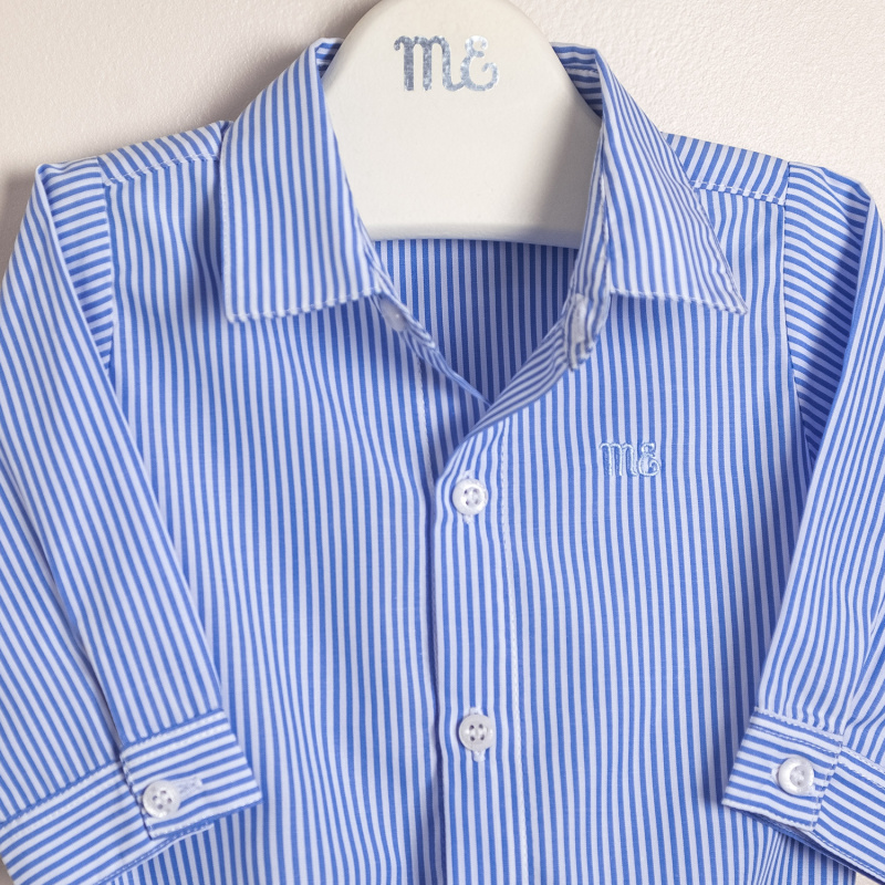 body camisa rayado donati bco/az