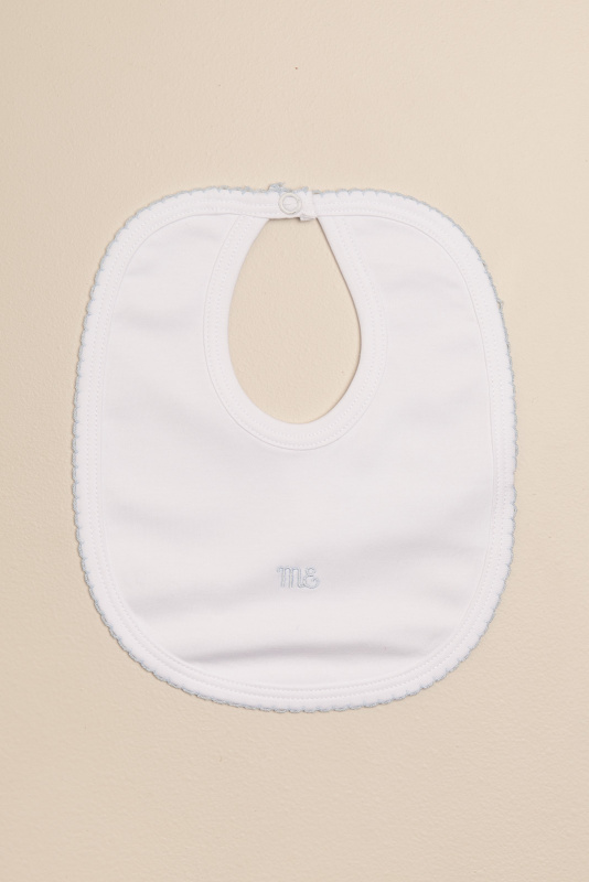 babero basico pima bco/cel