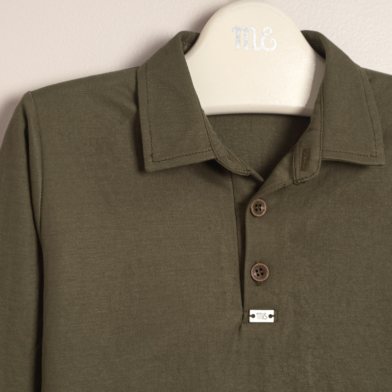 remera polito de pique noah verde