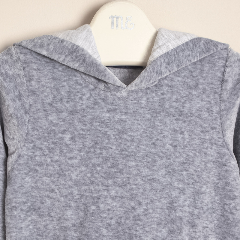 buzo de plush burdeos gris