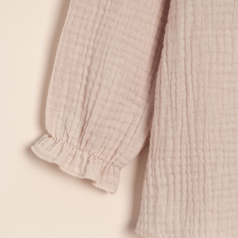 blusa de gasa c/escote alma vison