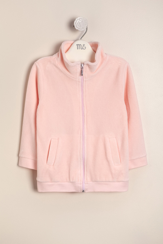 campera de plush burdeos rosa