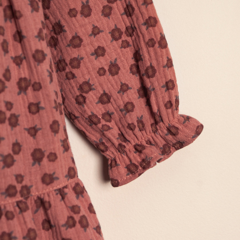 vestido de gasa doble estamp exclusivo jazmin