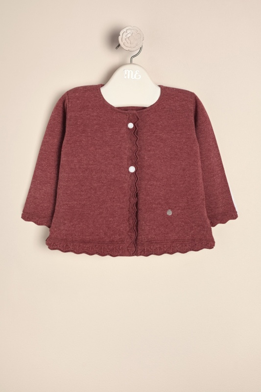 saco con doble volado bye granate