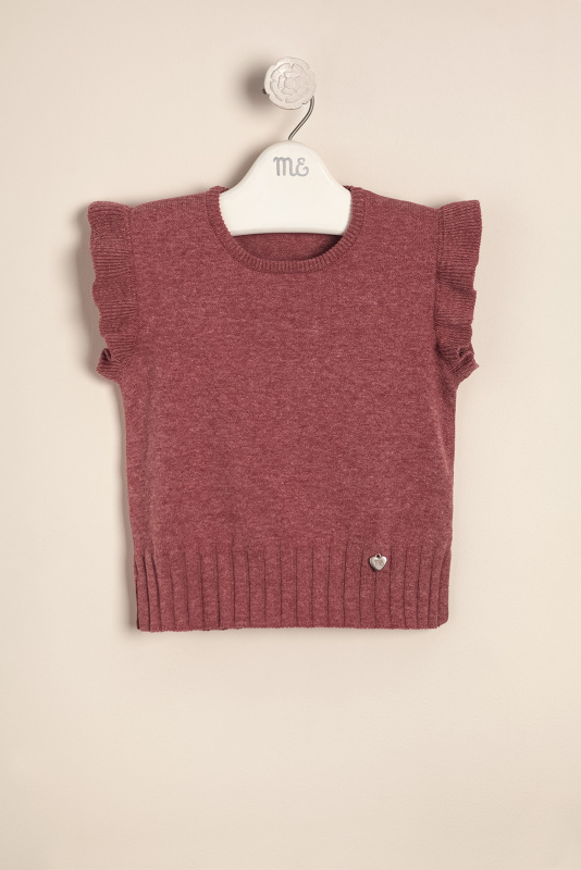 chaleco volado viole granate