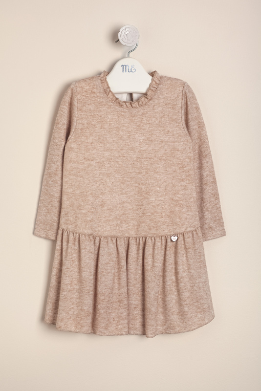 vestido de punto abrigado euge beige