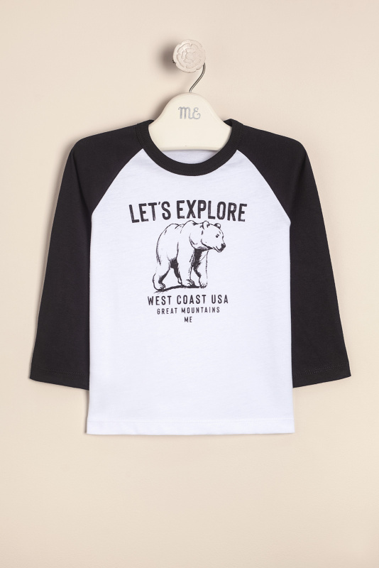 remera algodon estamp explorer crudo