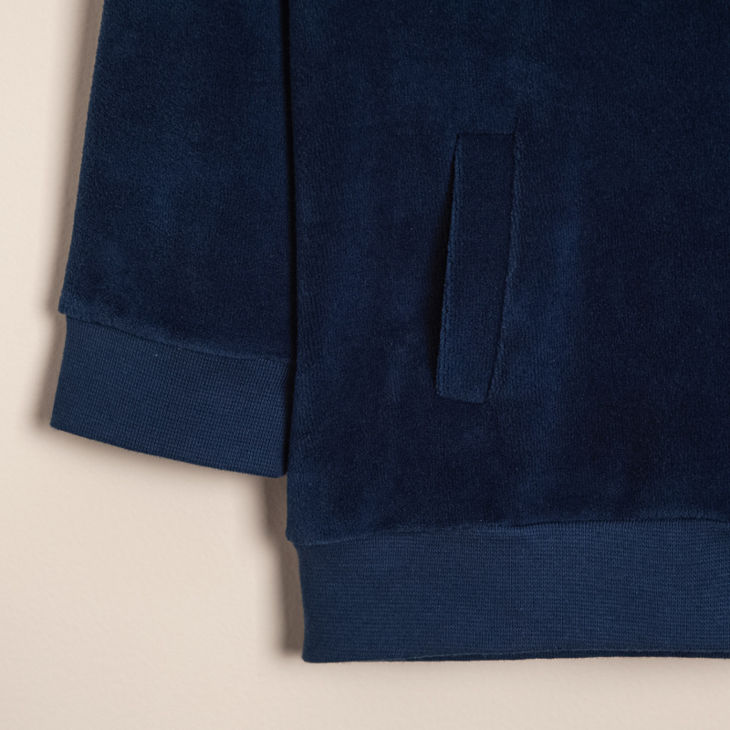 buzo de plush burdeos azul