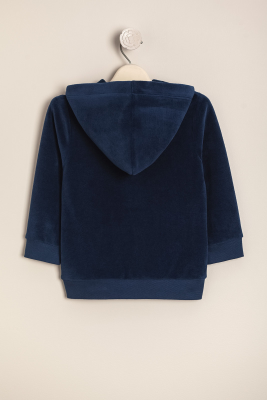 buzo de plush burdeos azul