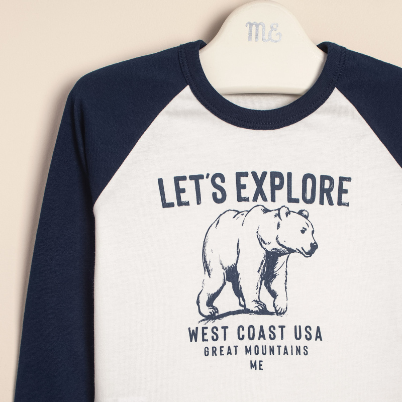 remera algodon estamp explorer crudo