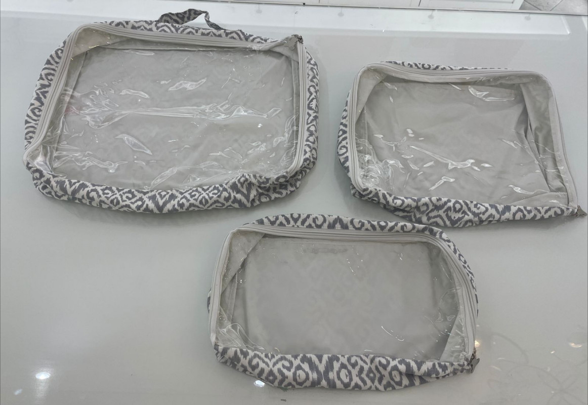 organizador de valija gris