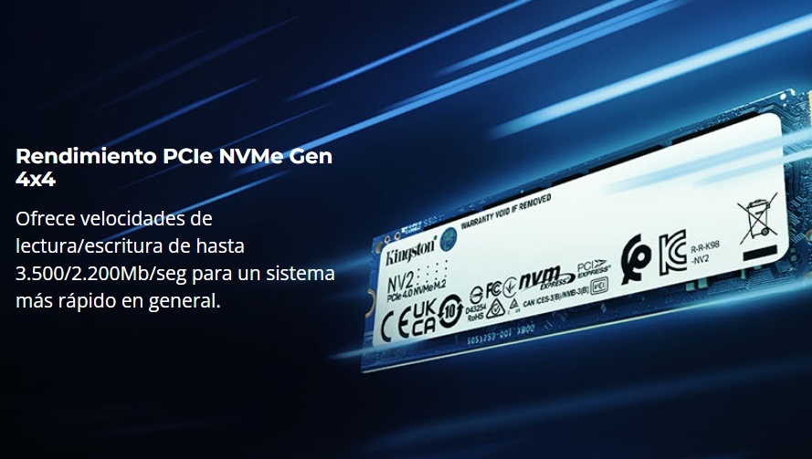 DISCO SOLIDO SSD M.2 KINGSTON NV2 SNV2S/500G 500GB