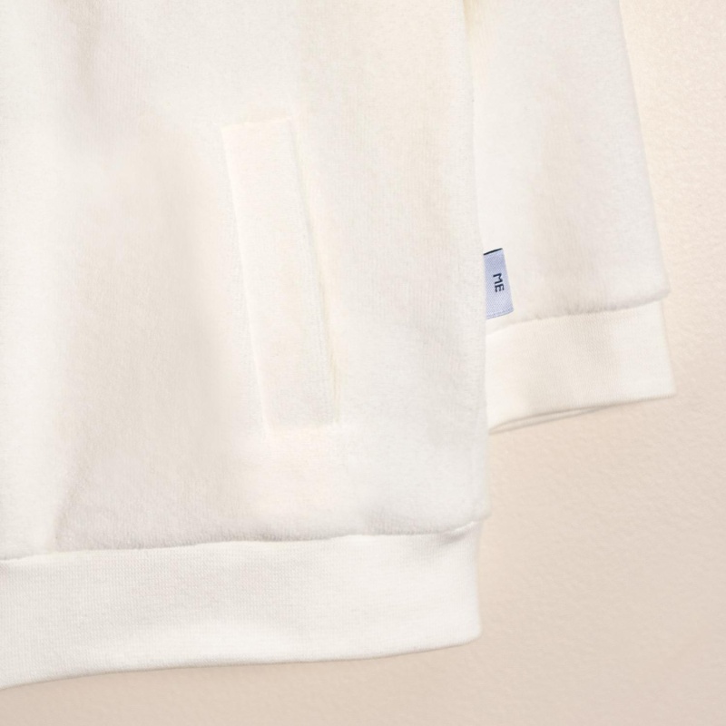 buzo de plush burdeos crudo