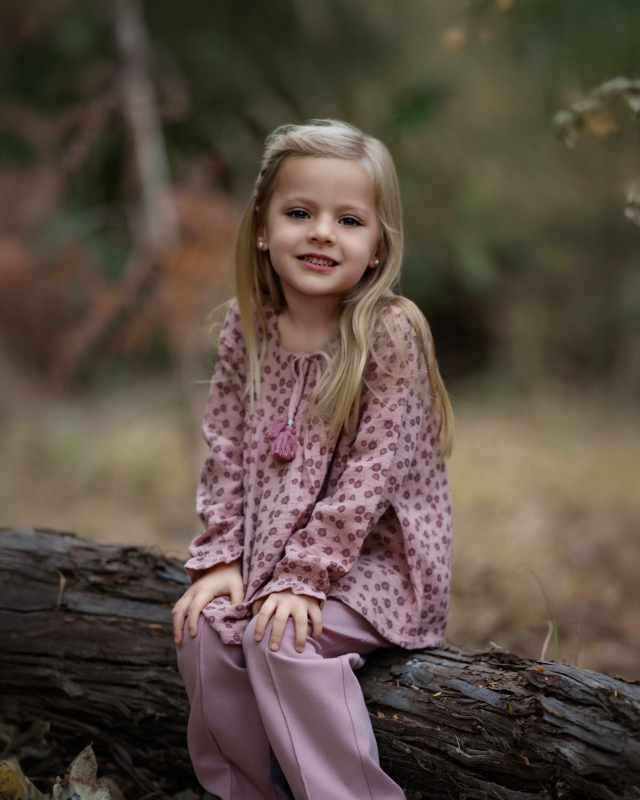 blusa de gasa estampado jazmin