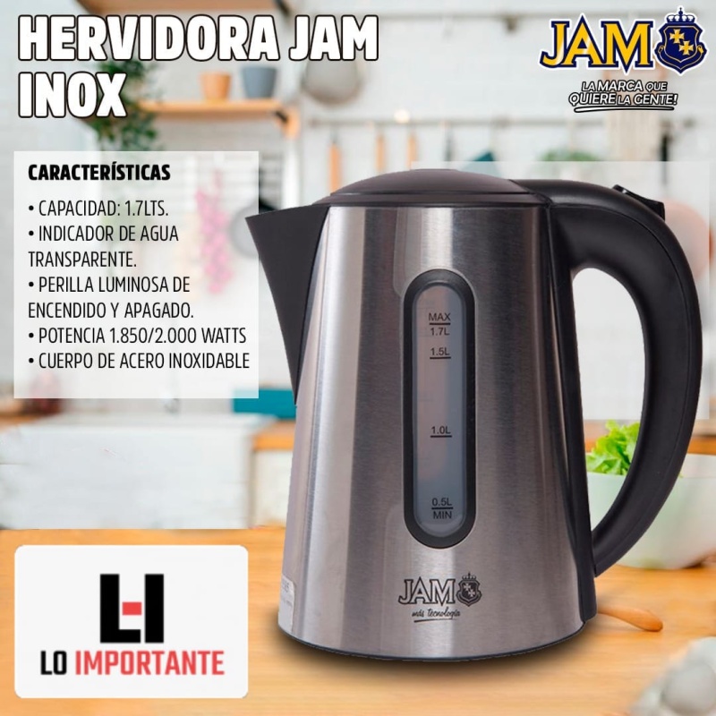 HERVIDORA INOX 1,7 LTS