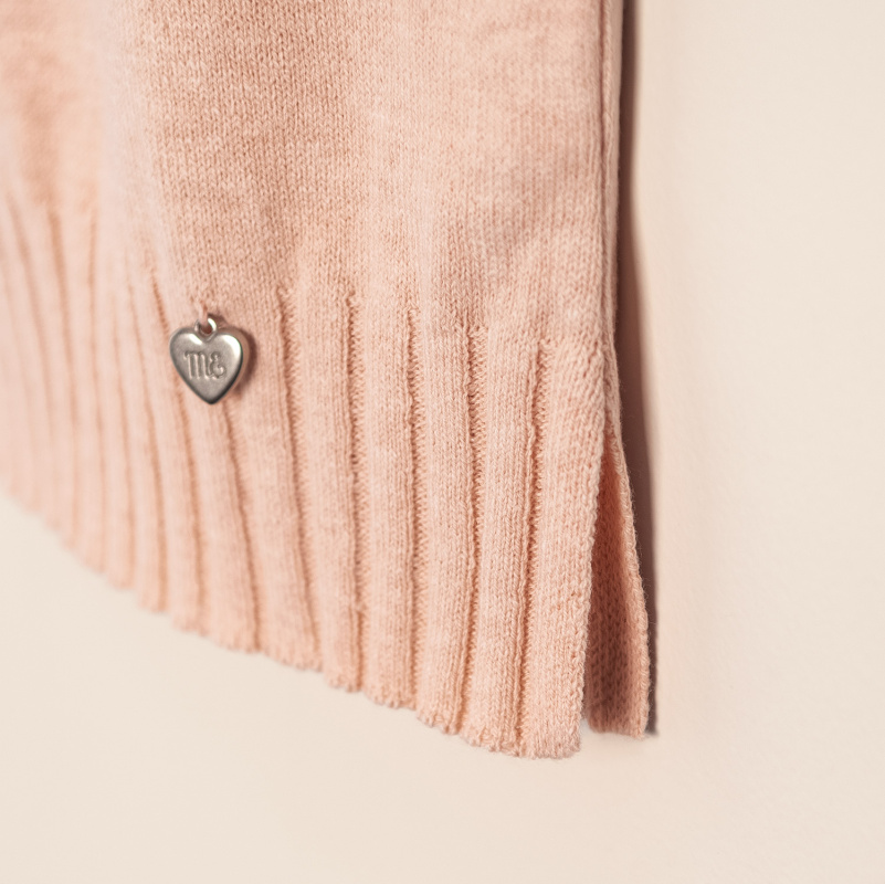 chaleco doble volado viole rosa