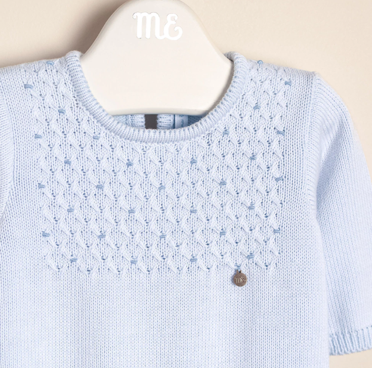 enterito de algodon bord celeste