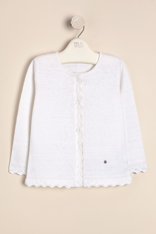 saco con doble volado bye blanco