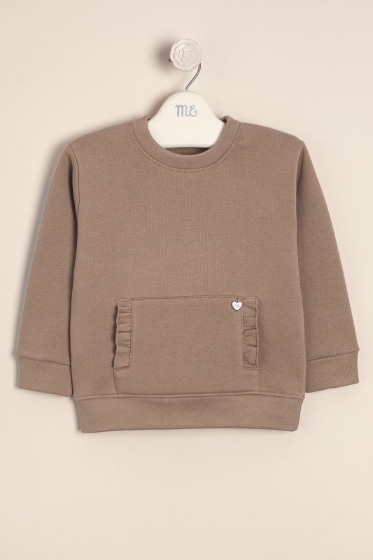 buzo de frisa bolsillo volado vison