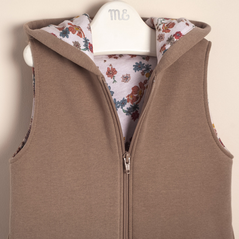 chaleco de frisa forrado cira vison