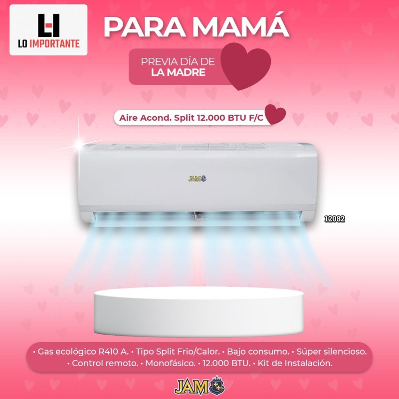 AIRE ACONDICIONADO SPLIT 12.000 BTU
