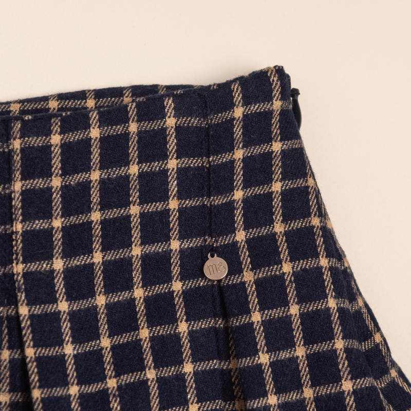 pollera tableado a cuadros wild