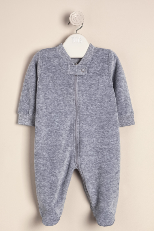 enterito plush con cierre sam gris