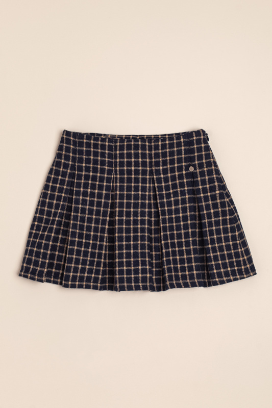 pollera tableado a cuadros wild