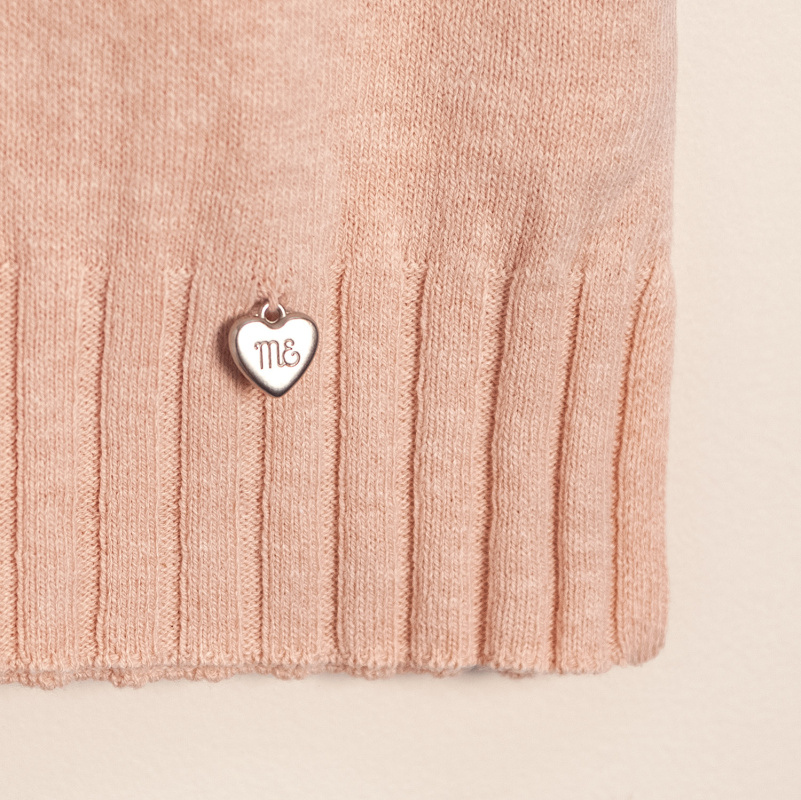 chaleco doble volado viole rosa