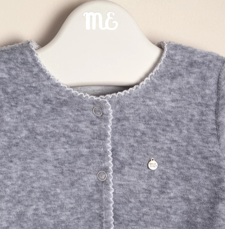 saco plush forrado oli gris