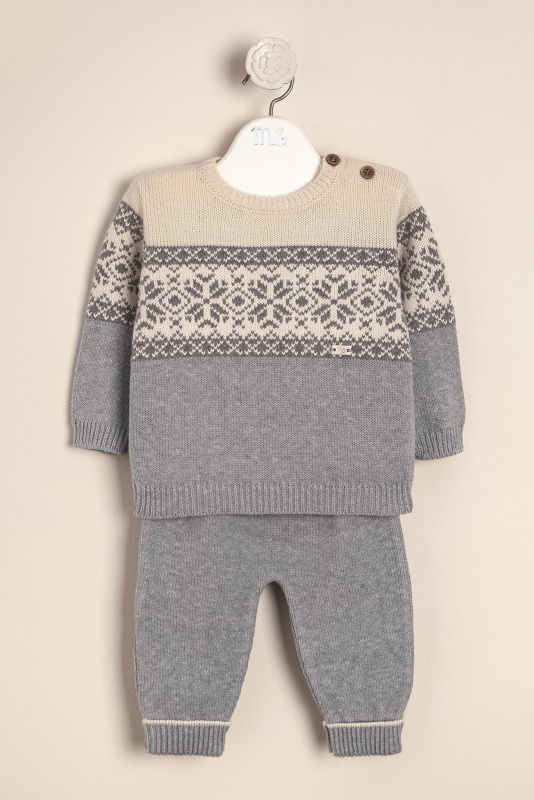 conjunto jacquard llao llao gris