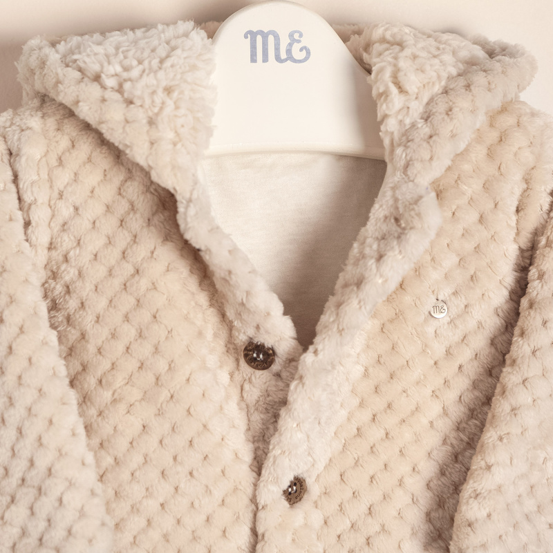 campera forrada pielcita flex beige