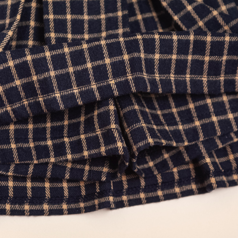 pollera tableado a cuadros wild