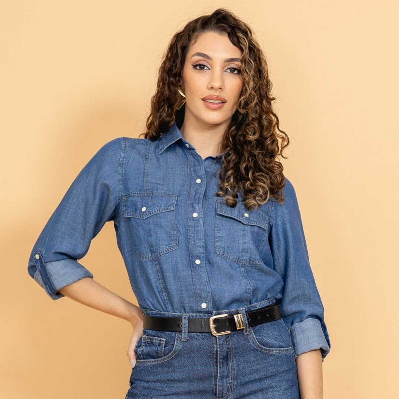 Camisa Jeans M/L Cod. 1250125