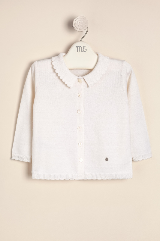 saco volado escote azura blanco